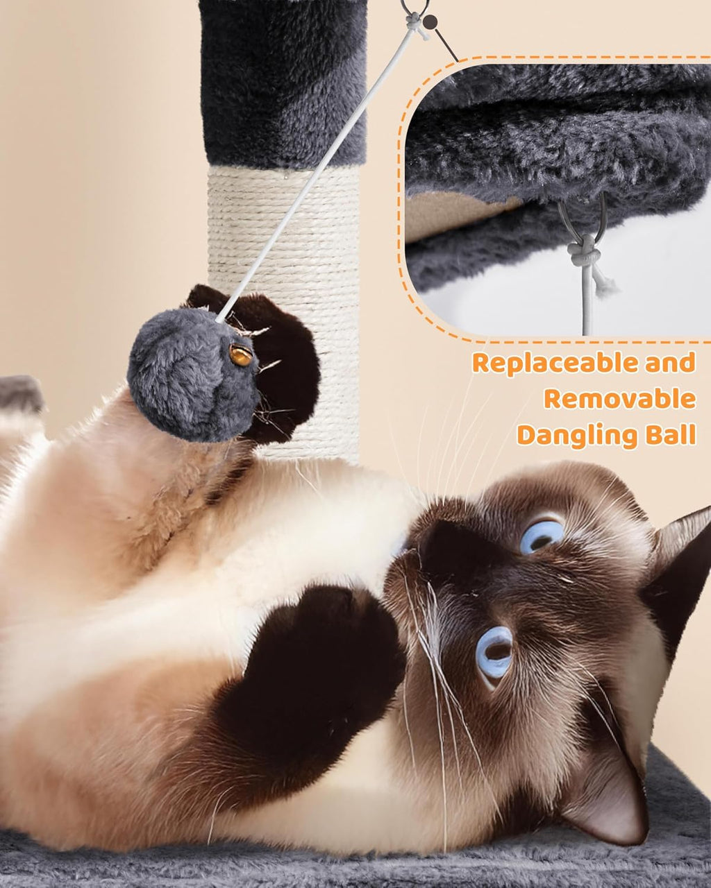 Sturdy Cat Tower for Heavy Cats, Indoor